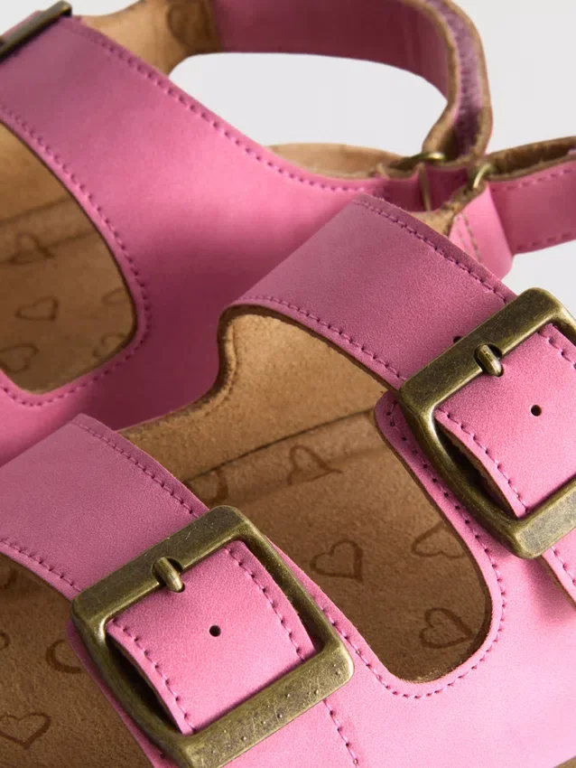 Slingback-sandaler med dobbelt spænde