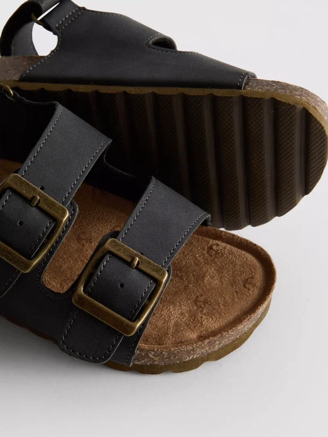 Slingback-sandaler med dobbelt spænde