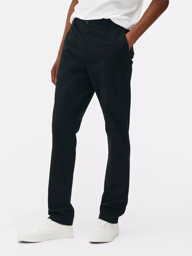 Smalle stretch-chinoer