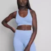 Sømløs aktiv crop top med stropper
