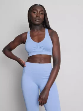 Sømløs aktiv crop top med stropper