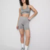 Sømløs, højglans aktiv crop top