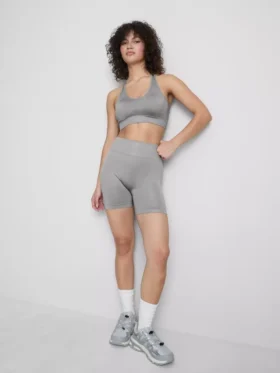 Sømløs, højglans aktiv crop top