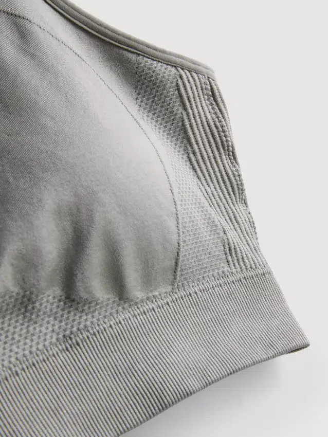 Sømløs, højglans aktiv crop top