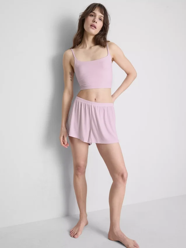 Sømløs, kort cami-top