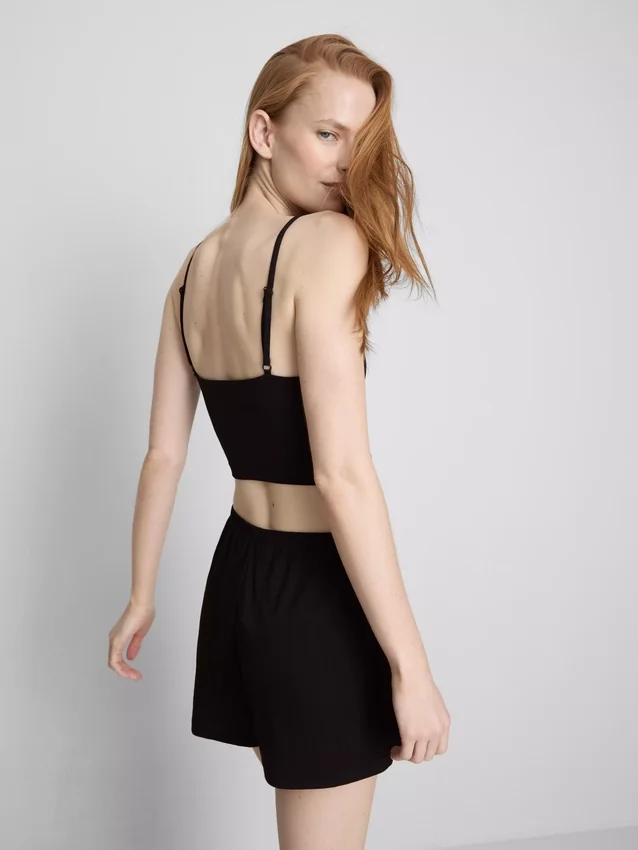 Sømløs, kort cami-top