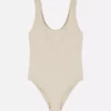 Sømløs ribbet bodysuit