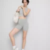 Sømløs, ribbet crop-top