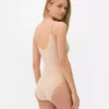 Sømløs Shapewear bodysuit med rund halsudskæring