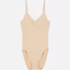 Sømløs Shapewear bodysuit med rund halsudskæring