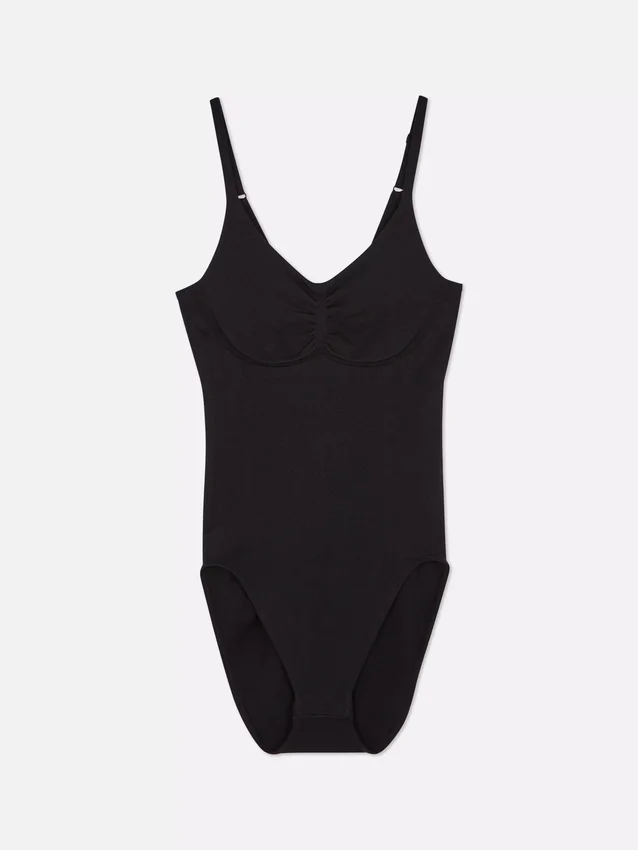 Sømløs Shapewear bodysuit med rund halsudskæring