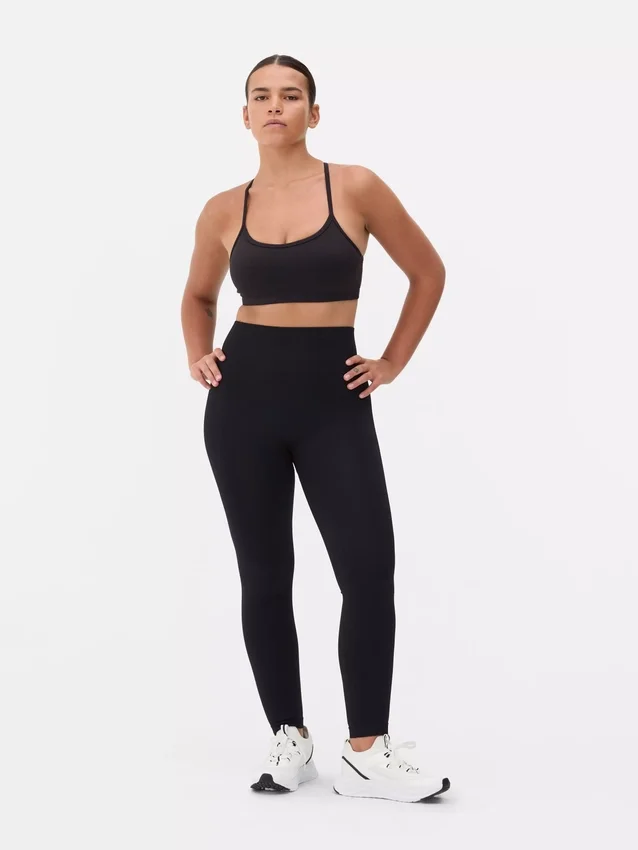 Sømløse leggings med høj talje