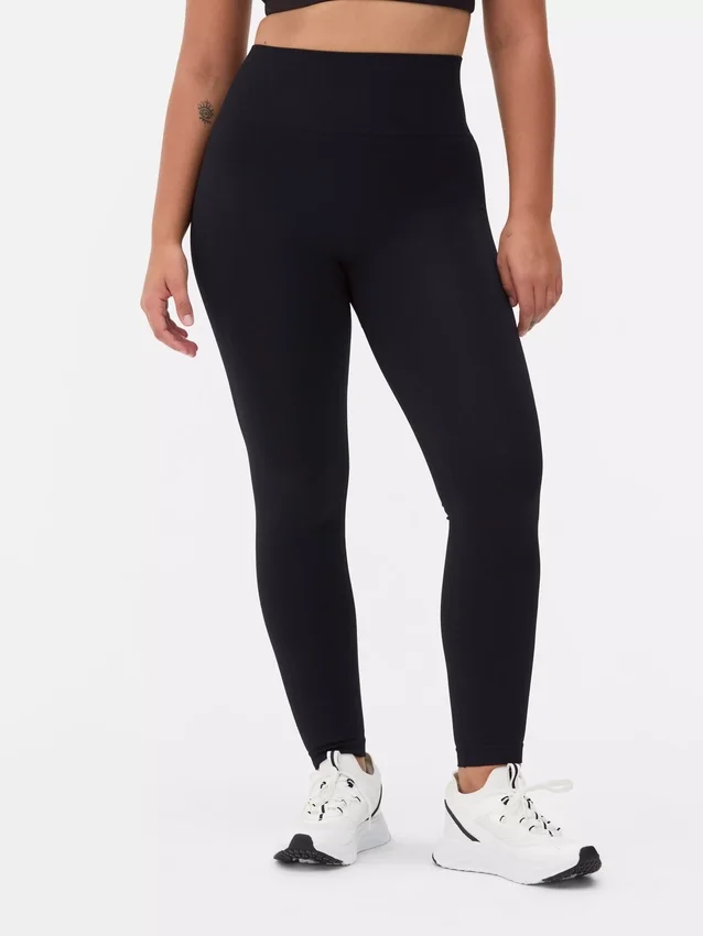 Sømløse leggings med høj talje