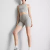 Sømløse ribstrikkede sportshorts