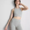 Sømløse ribstrikkede sportshorts