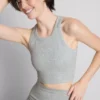 Sømløse ribstrikkede sportshorts
