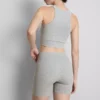 Sømløse ribstrikkede sportshorts