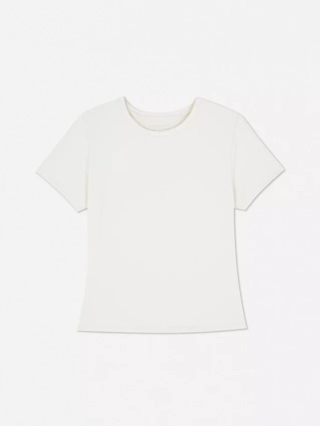 Smørblød T-shirt med korte ærmer