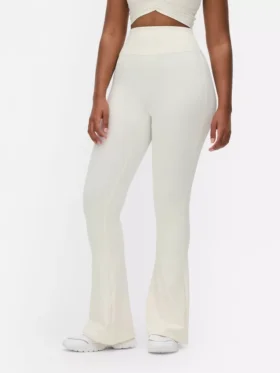 Smørbløde leggings med udvidet ben