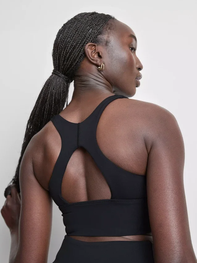 Smørblødt, rynket crop-top
