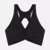 Smørblødt, rynket crop-top