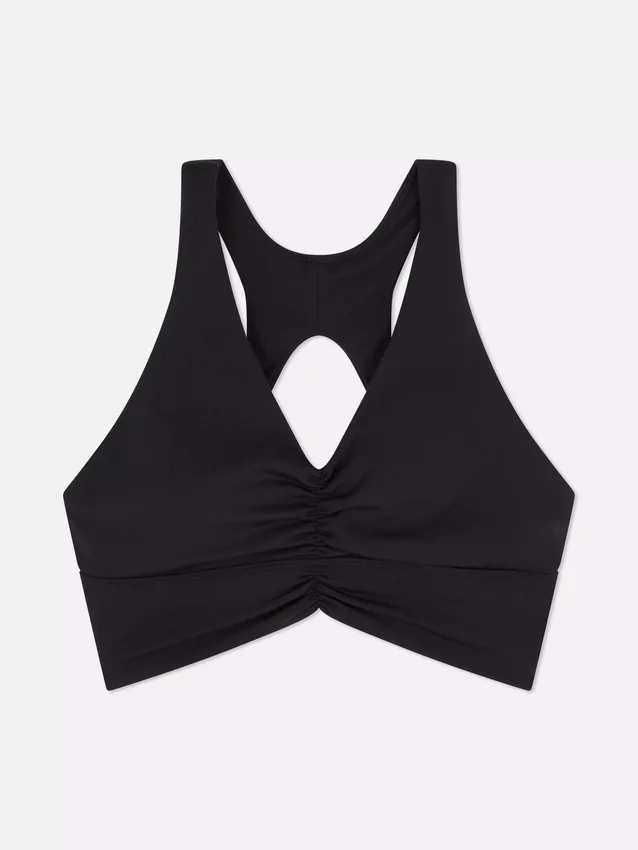 Smørblødt, rynket crop-top