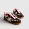 Sneakers med gummisål og dyremønster