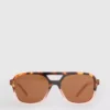 Solbriller i aviator-stil af akryl