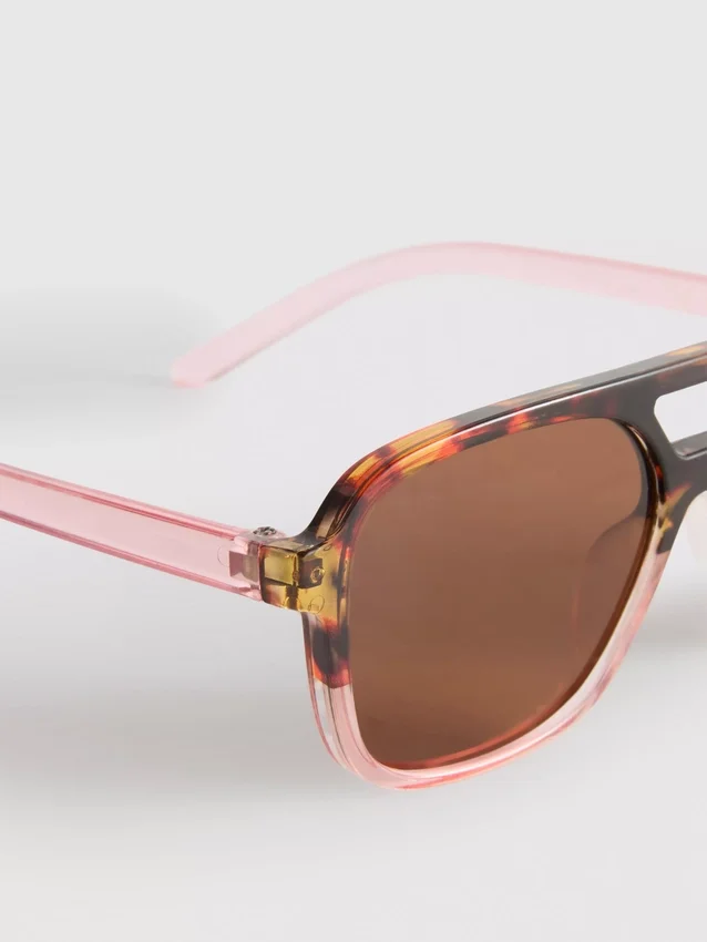 Solbriller i aviator-stil af akryl