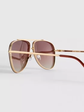Solbriller i aviator-stil af metal
