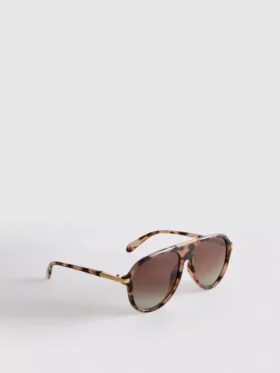 Solbriller i aviator-stil med metalindfatning