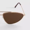 Solbriller med metalstel i aviator-stil