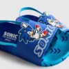 Sonic the Hedgehog-træsko med rem bagpå