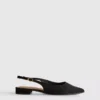 Spidse slingback-mules