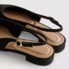 Spidse slingback-mules