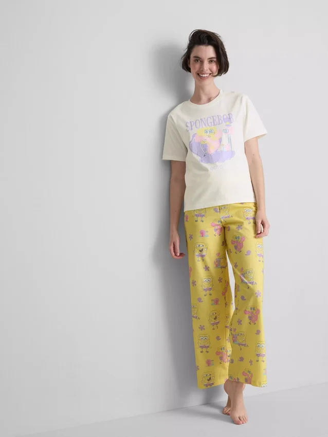 Spongebob Squarepants OOTD-pyjamastoppe med grafisk print