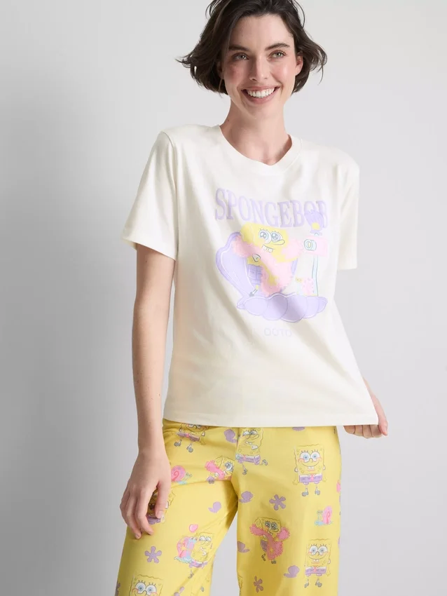 Spongebob Squarepants OOTD-pyjamastoppe med grafisk print