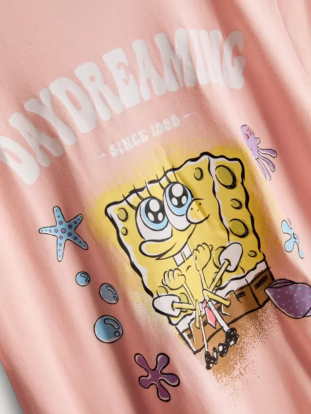 Spongebob Squarepants-pyjamasser i bomuld med figurprint