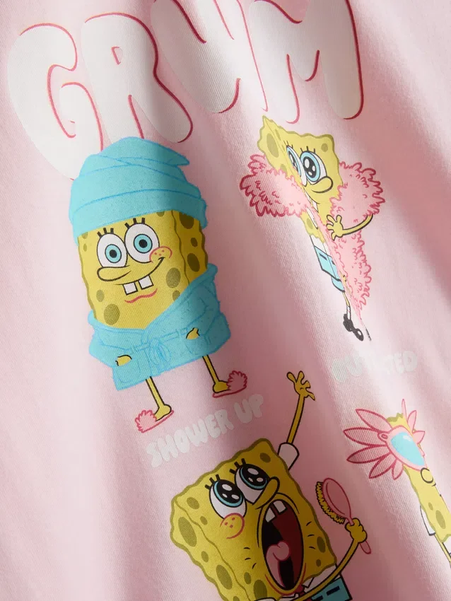 SpongeBob SquarePants-pyjamasser med kort ben og motiv