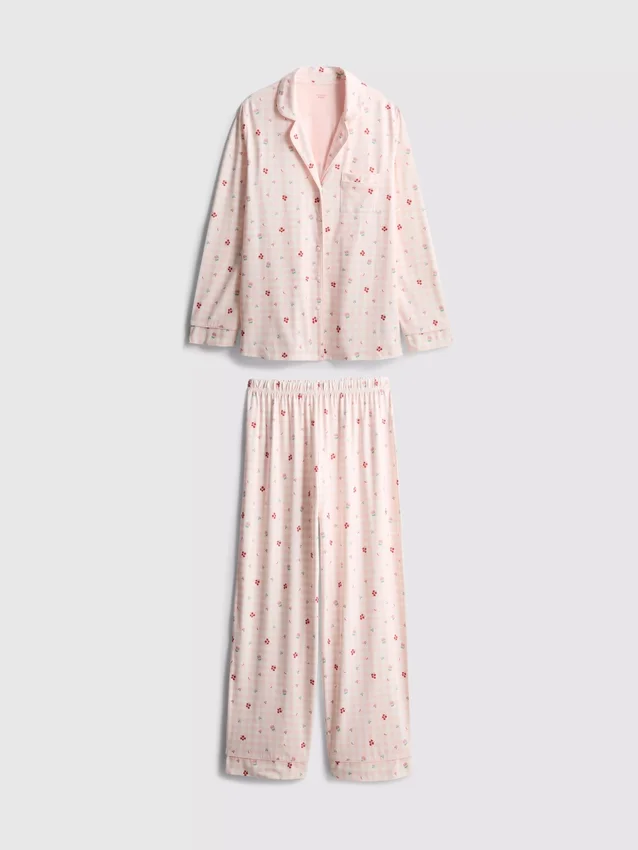 Stacey Solomon gingham-pyjamasser i boyfriend-stil
