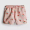Strandshorts med flamingo-mønster