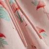 Strandshorts med flamingo-mønster