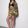 Strandshorts med print