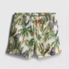 Strandshorts med struktur i jungle-design