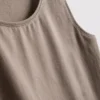 Stretch-tanktop med højt bomuldsindhold