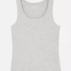 Stretch-tanktop med rund halsudskæring