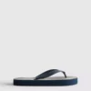 Stribede flip-flops med flad sål