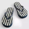 Stribede flip-flops med flad sål