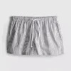 Stribede oxford-shorts med høj talje