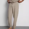 Stribede pyjamasbukser med struktur